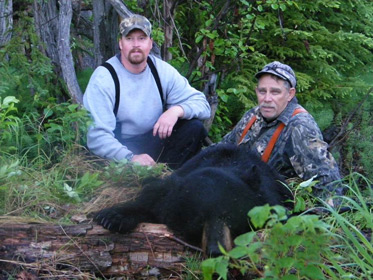 Black Bear over Bait